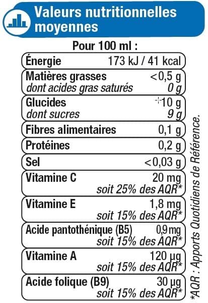 U Nectar tropical riche en fruits brique 6 briques de 20cl packshot