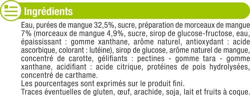 U Sorbet à la mangue packshot