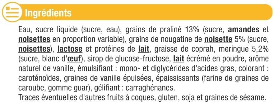 U Dômes glace meringue vanille x4, 270g packshot