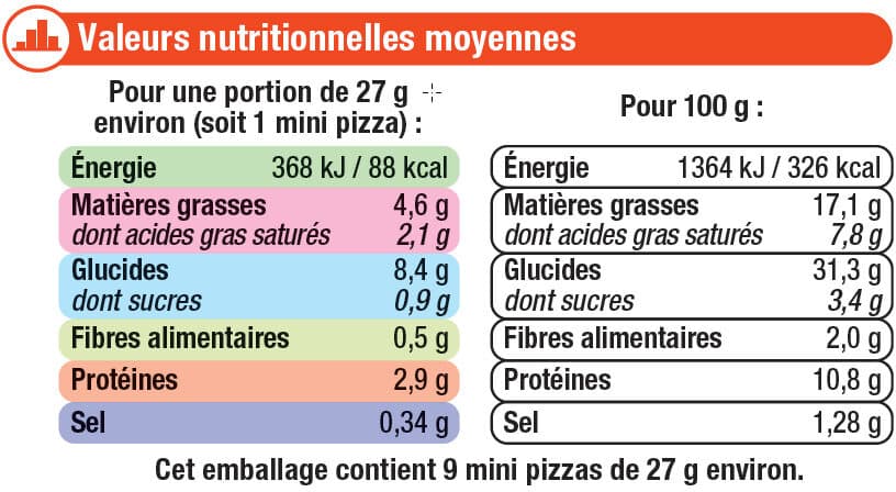 U Mini pizza édam, mozzarella et emmental packshot