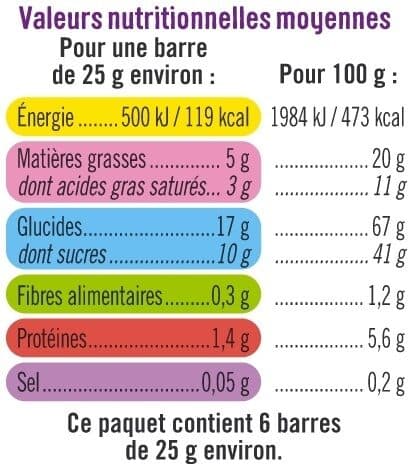 U Barres de céréales enrobées de chocolat au riz souflé 6 unités, 150g packshot