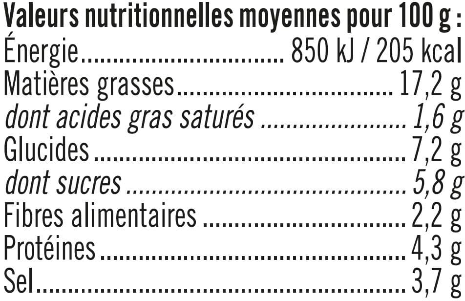 U Moutarde douce bocal en verre de 355g packshot