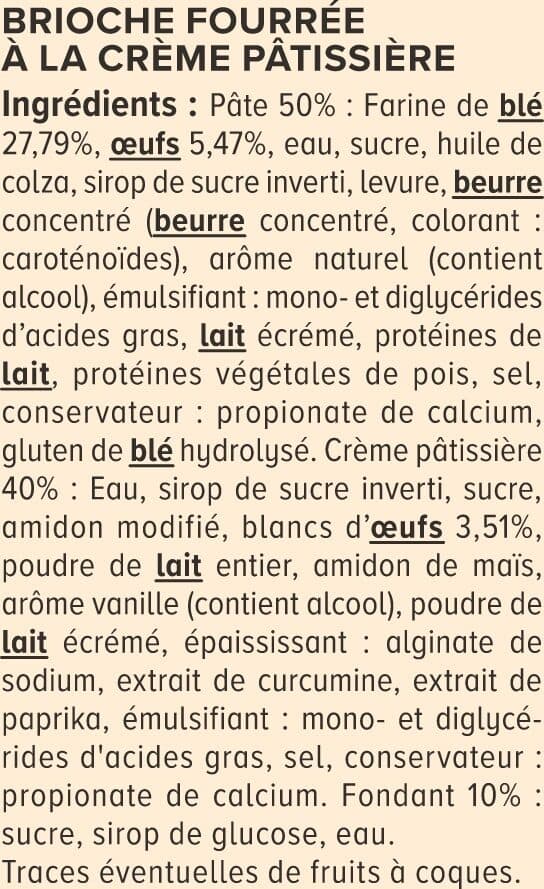 U Brioche à la crème pâtissière chinois 640g packshot