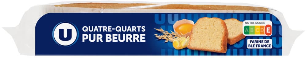 U Quatre quarts long pur beurre 500g packshot
