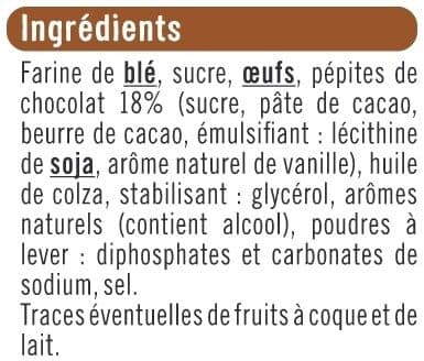 U Mini cakes aux pépites de chocolat 12 pièces, 450g packshot