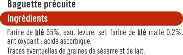 U Baguettes précuites longue conservation 2x150g packshot