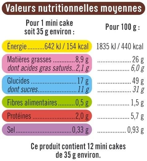 U Mini cakes tout chocolat x12 - 420g packshot