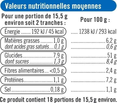 U Toasts ronds au froment packshot