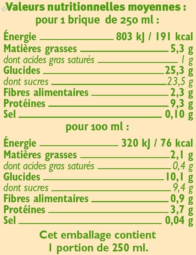 U Boisson bio au soja saveur chocolat packshot