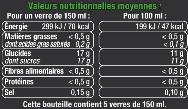 U Cocktail sans alcool citron vert kiwi bouteille de 75cl packshot