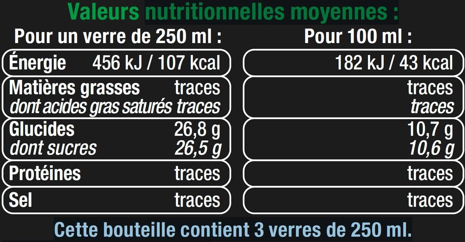U Cocktail sans alcool citron vert kiwi bouteille de 75cl packshot
