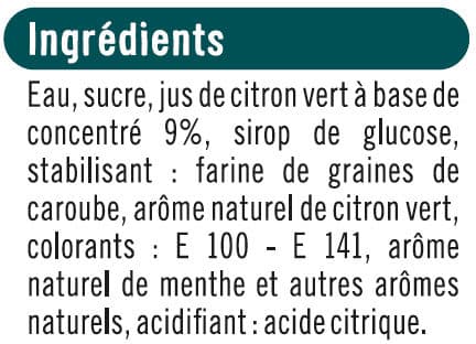 U Bâtonnets glacés façon mojito citron vert et menthe x6, 378g packshot