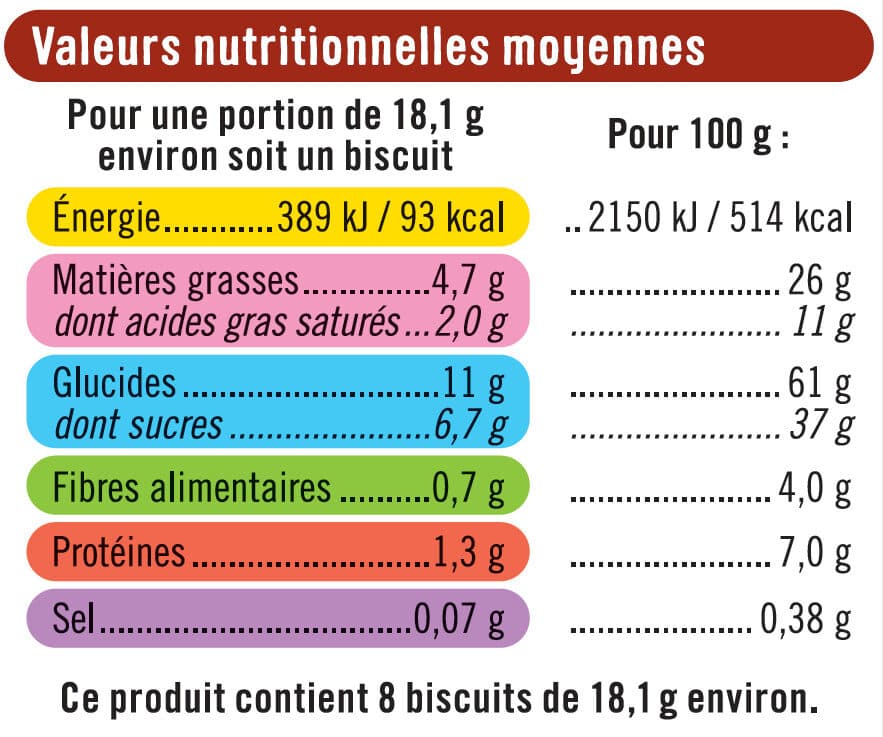 U Biscuits tablettes au chocolat noir et noisettes caramélisées packshot