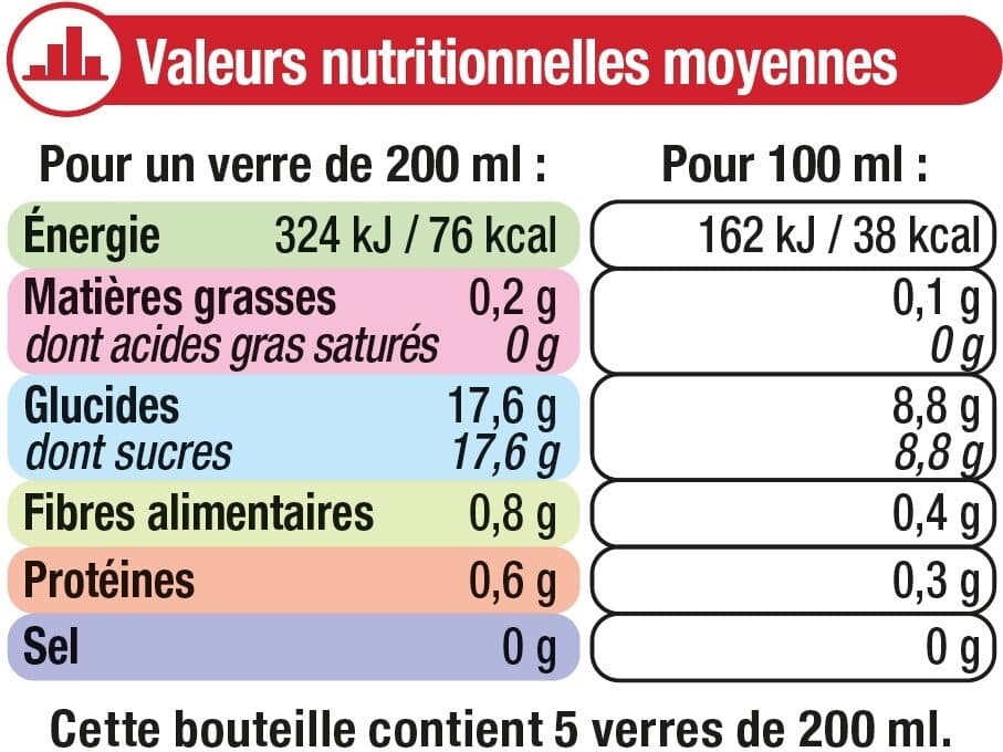 U Pur jus pomme framboise cassis flash pasteurisé réfrigéré packshot