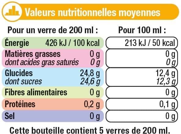 U Pur jus d'ananas flash pasteurisé réfrigéré packshot
