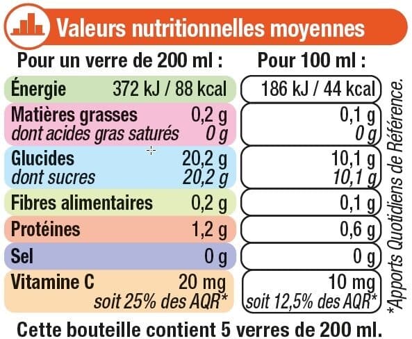 U Pur jus de clémentine flash pasteurisée réfrigéré 1l packshot