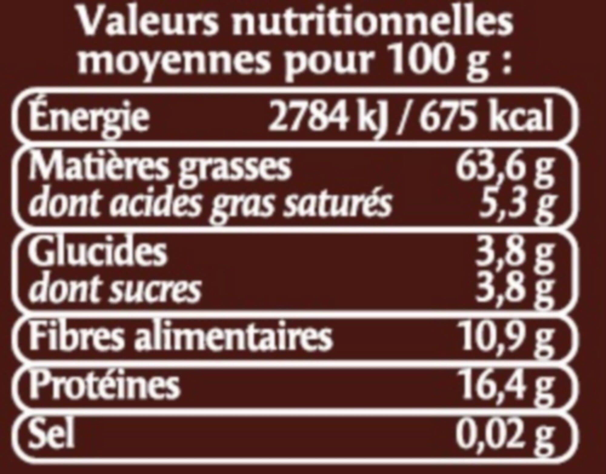 U Noisette décortiquée, barquette sécable 100g packshot