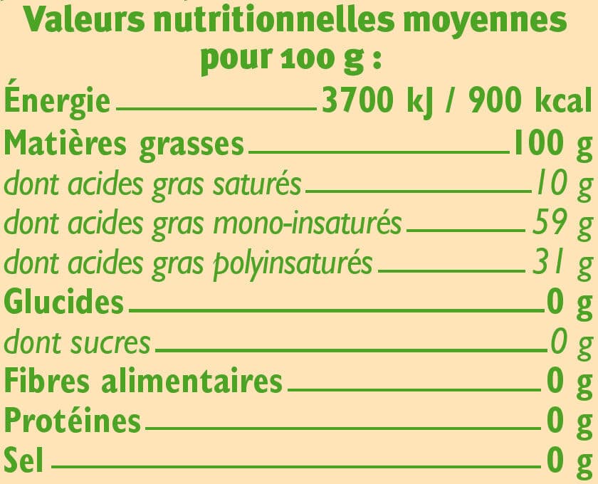 U Mélange 4 Huiles Végétales packshot