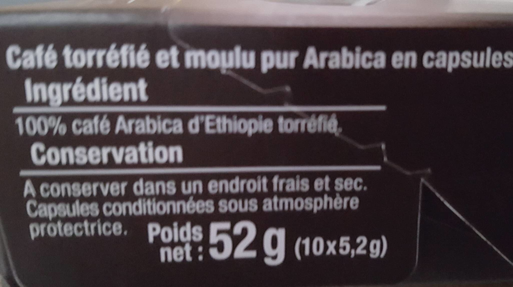 U Café torréfié et moulu espresso Ethiopie packshot