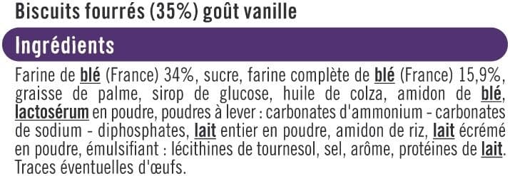 U Goûters fourrés ronds vanille 300g packshot
