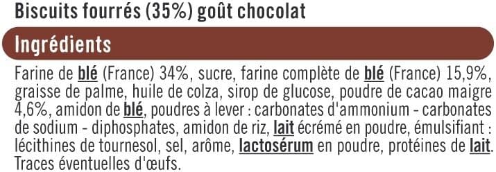 U Goûters ronds fourrés au chocolat packshot