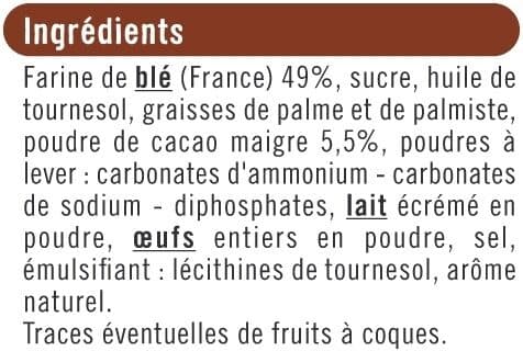 U Mini biscuits fourrés ronds goût chocolat packshot