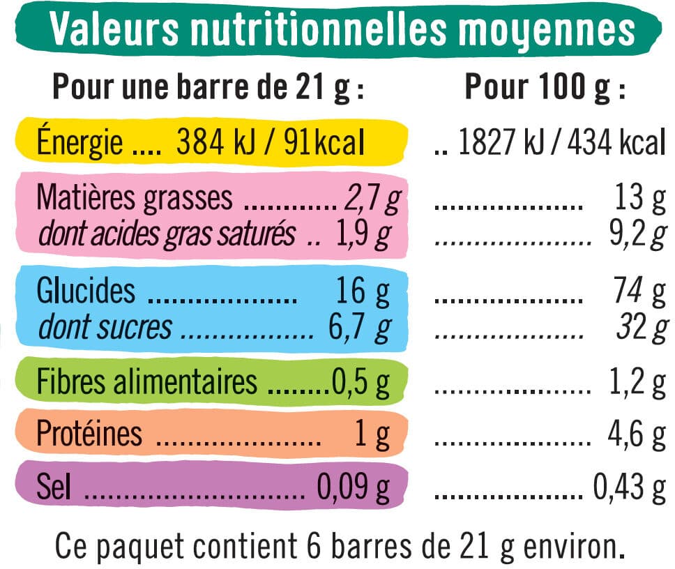 U Barres de céréales et pétales de maïs talon lait packshot