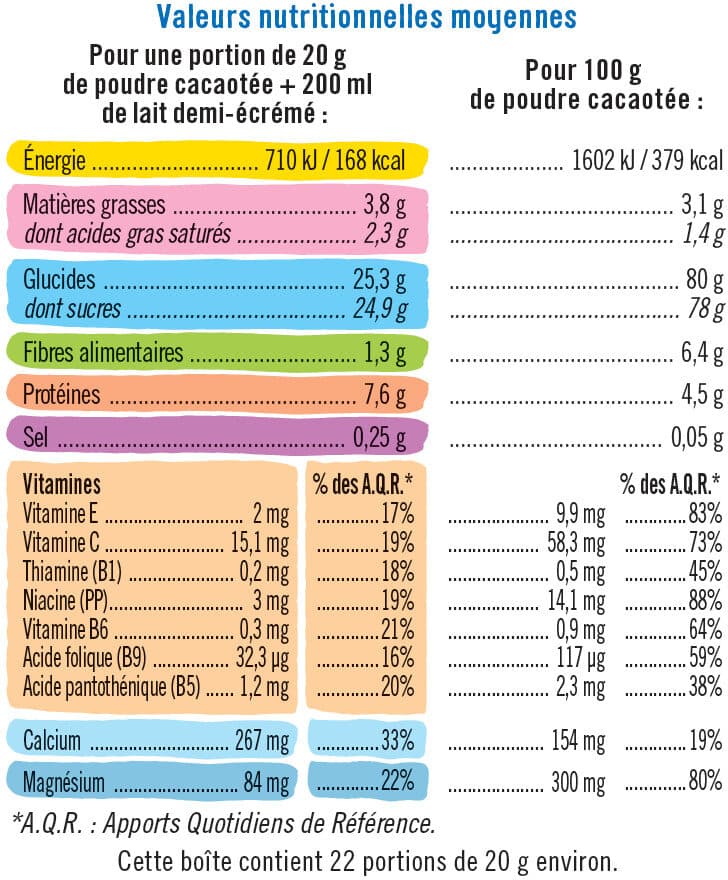 U Chocolat en poudre petit déjeuner packshot