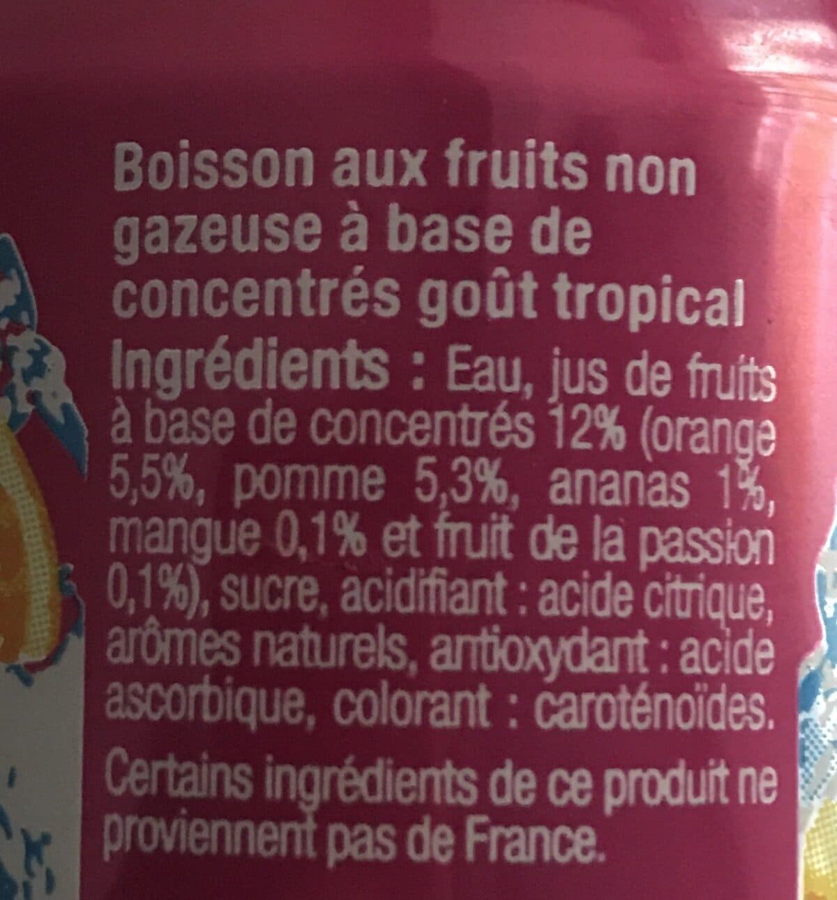 U Tropical packshot