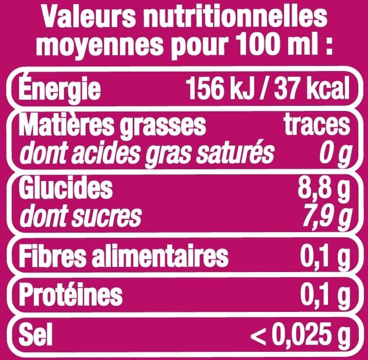 U Boisson aux fruits plate tropical packshot
