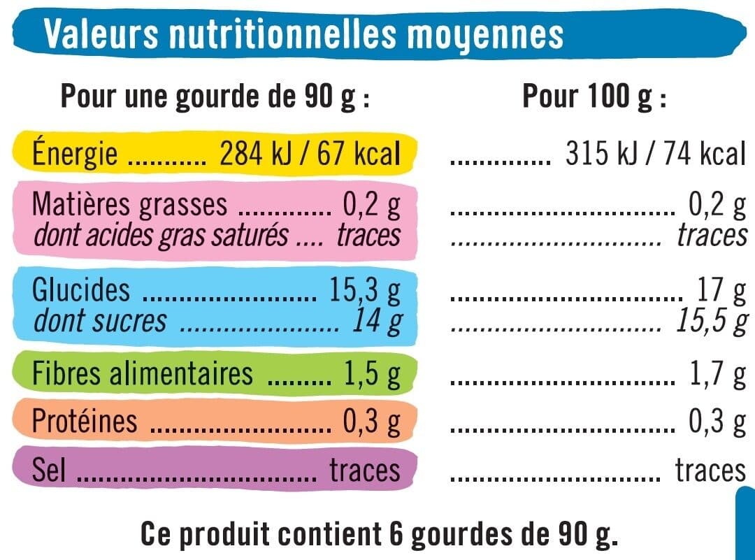 U Gourdes compote allégée en sucres pomme packshot