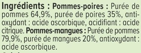 U Dessert fruitier coupelle 4 pommes-poires 4 pommes-mangues sans sucreajouté8x100g packshot
