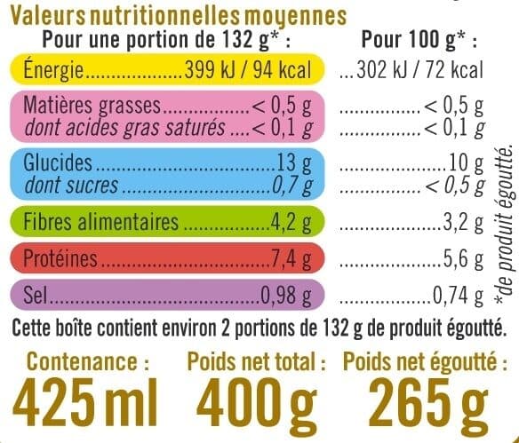 U Lentilles préparées - Boîte 265g packshot