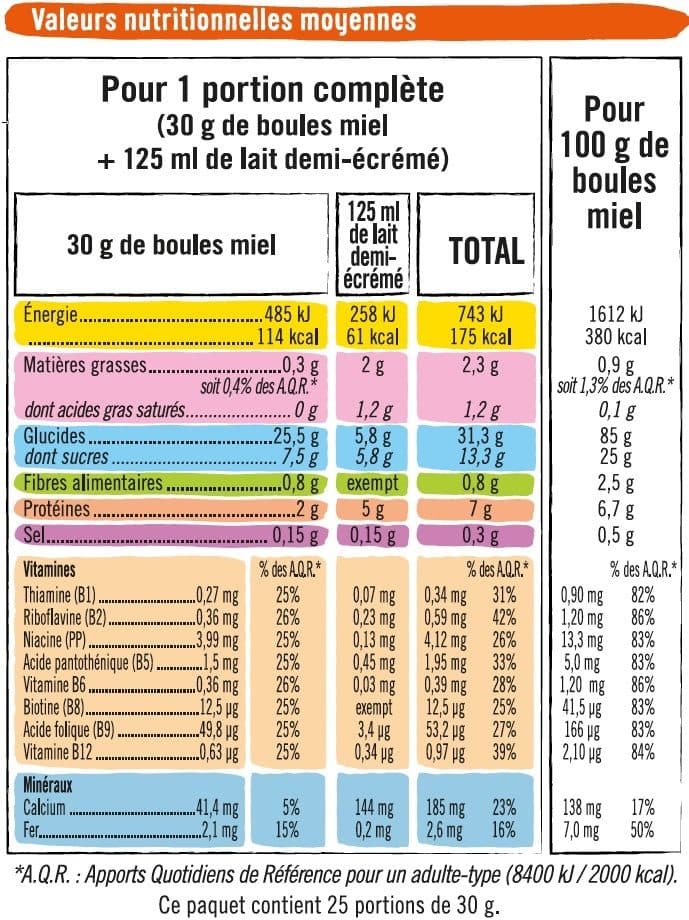 U Boules de céréales au miel packshot