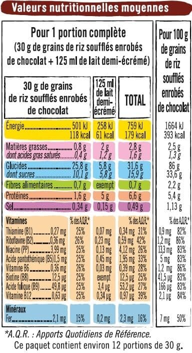 U Riz soufflé enrobé de chocolat packshot
