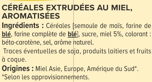 U Céréales Boules de céréales miel 375g packshot