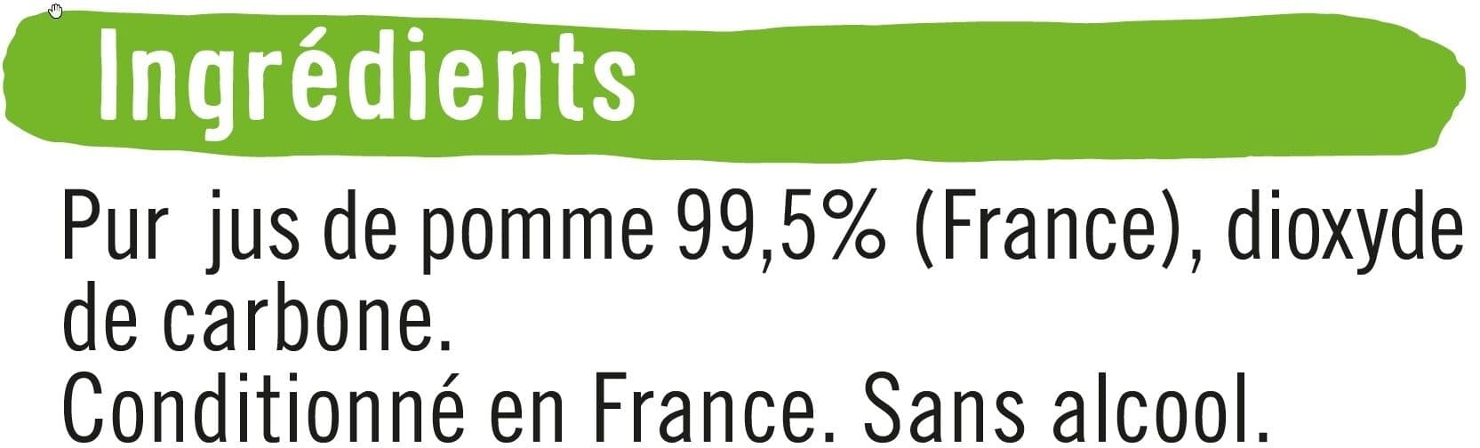 U Jus de pomme pétillant Funny' Pop packshot