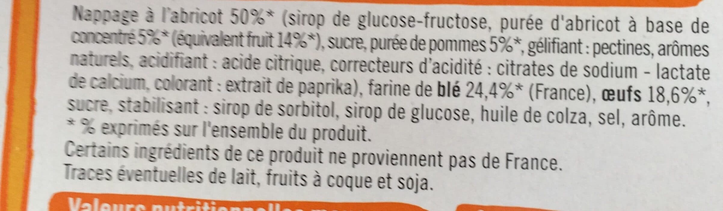 U Mat & Lou - Barquettes Abricot packshot