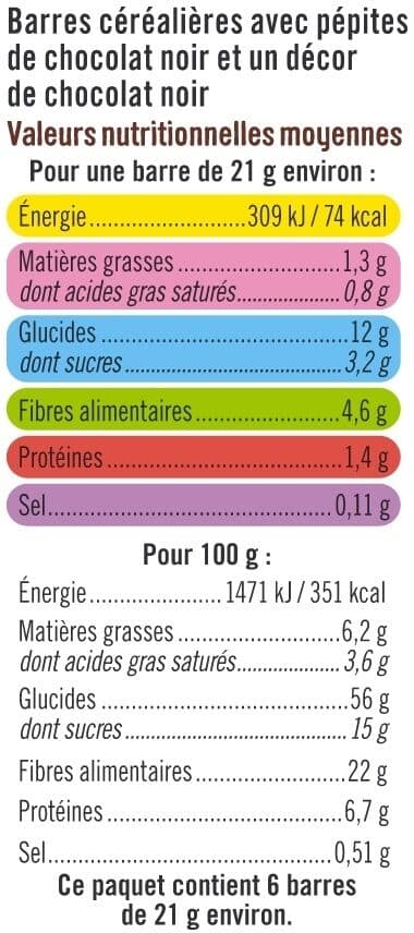 U Barre de Céréales riz et blé complet chocolat x6 - 126g packshot