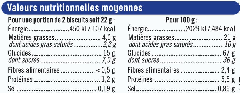 U Biscuits fourrés noir et blanc packshot