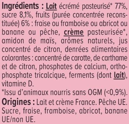 U Fromages frais aux fruits - 18x50g packshot