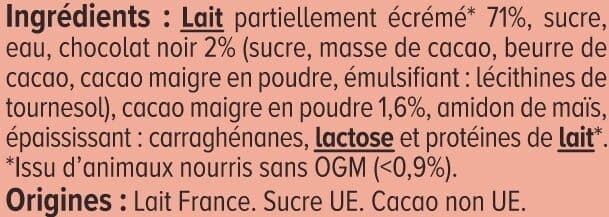 U Dessert lacté gélifié au chocolat 4x100g packshot