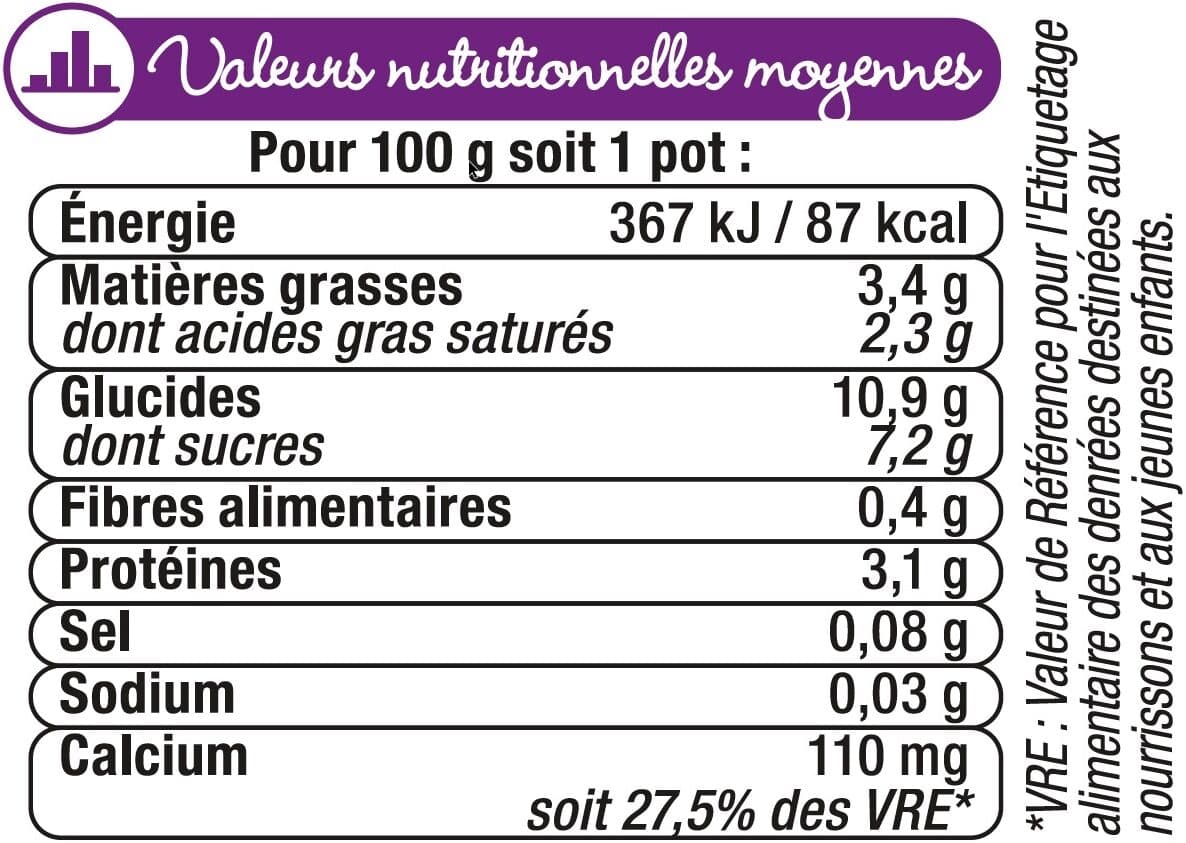 U P'tit lacté saveur vanille dès 6 mois, packshot