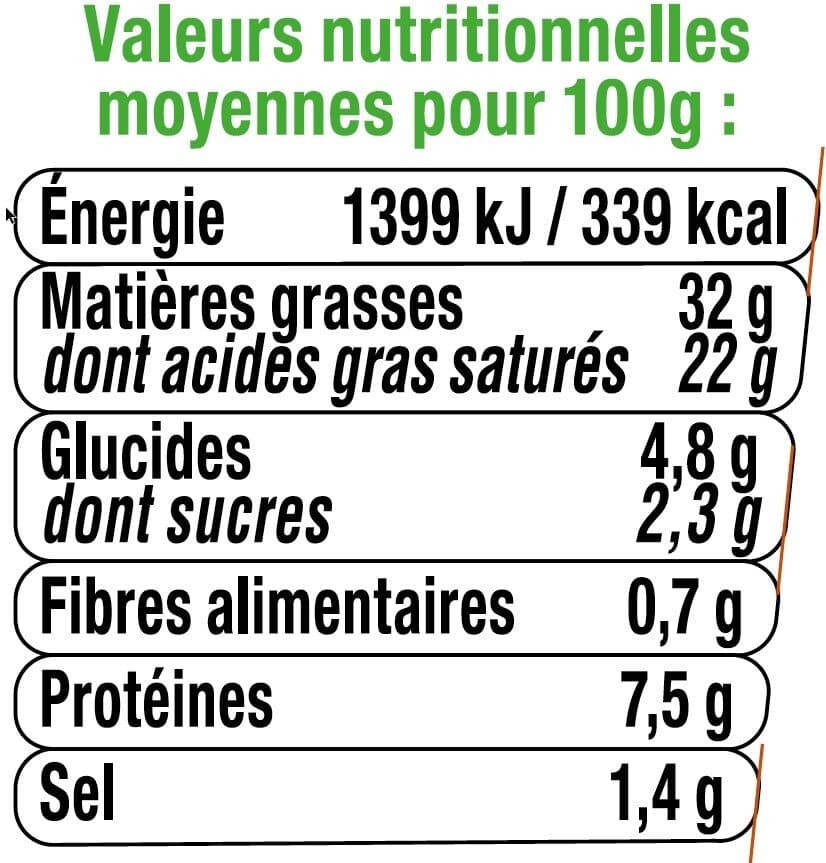 U Spécialité fromagère au lait pasteurisé dés de salade ail et fines herbes 33% de MG, 120g packshot