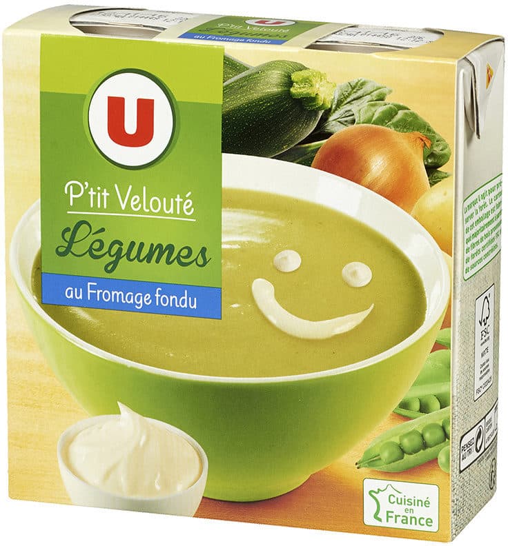 U P'tit Velouté Légumes au Fromage fondu packshot