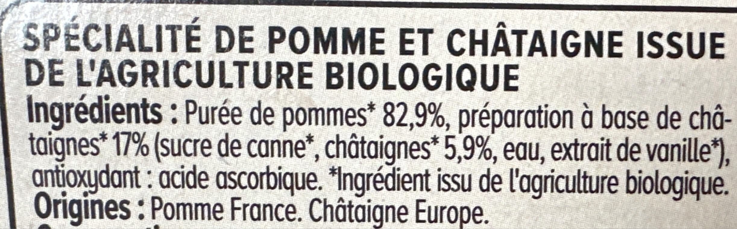 U Dessert fruitier pomme châtaigne packshot
