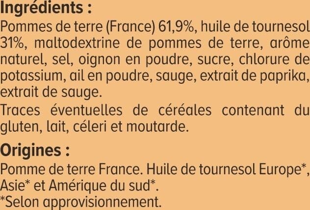 U Chips extra craquantes saveur poulet rôti - paquet 135G packshot