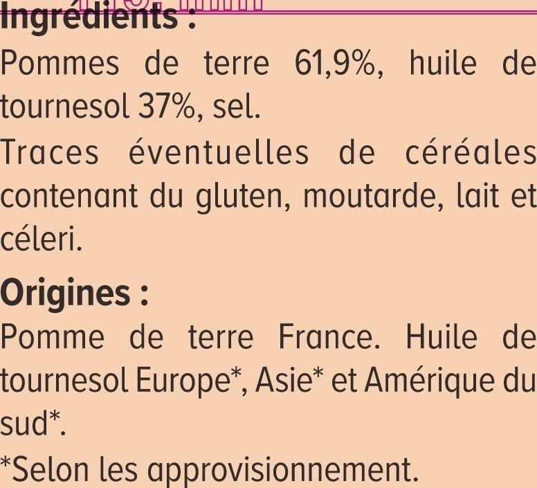 U Chips à l'ancienne nature 300g packshot