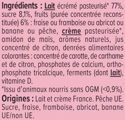 U Fromage frais aux fruits - 12x50g packshot