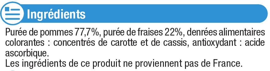 U Dessert fruitier sans sucres ajoutés pomme fraise 4x100g packshot